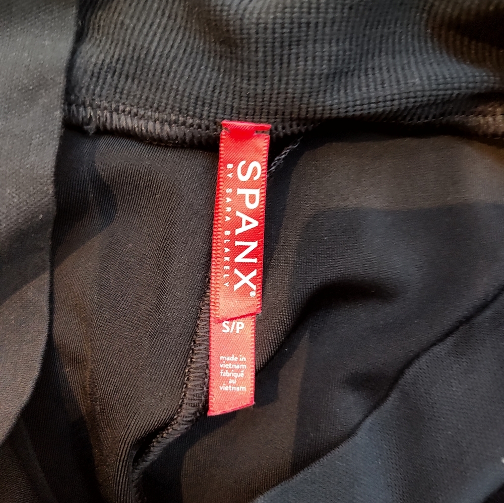 Spanx maternity faux leather leggings